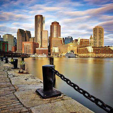 Boston Waterfront Skyline, USA