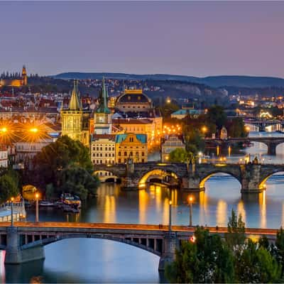 Bridges of Prague., Czech Republic