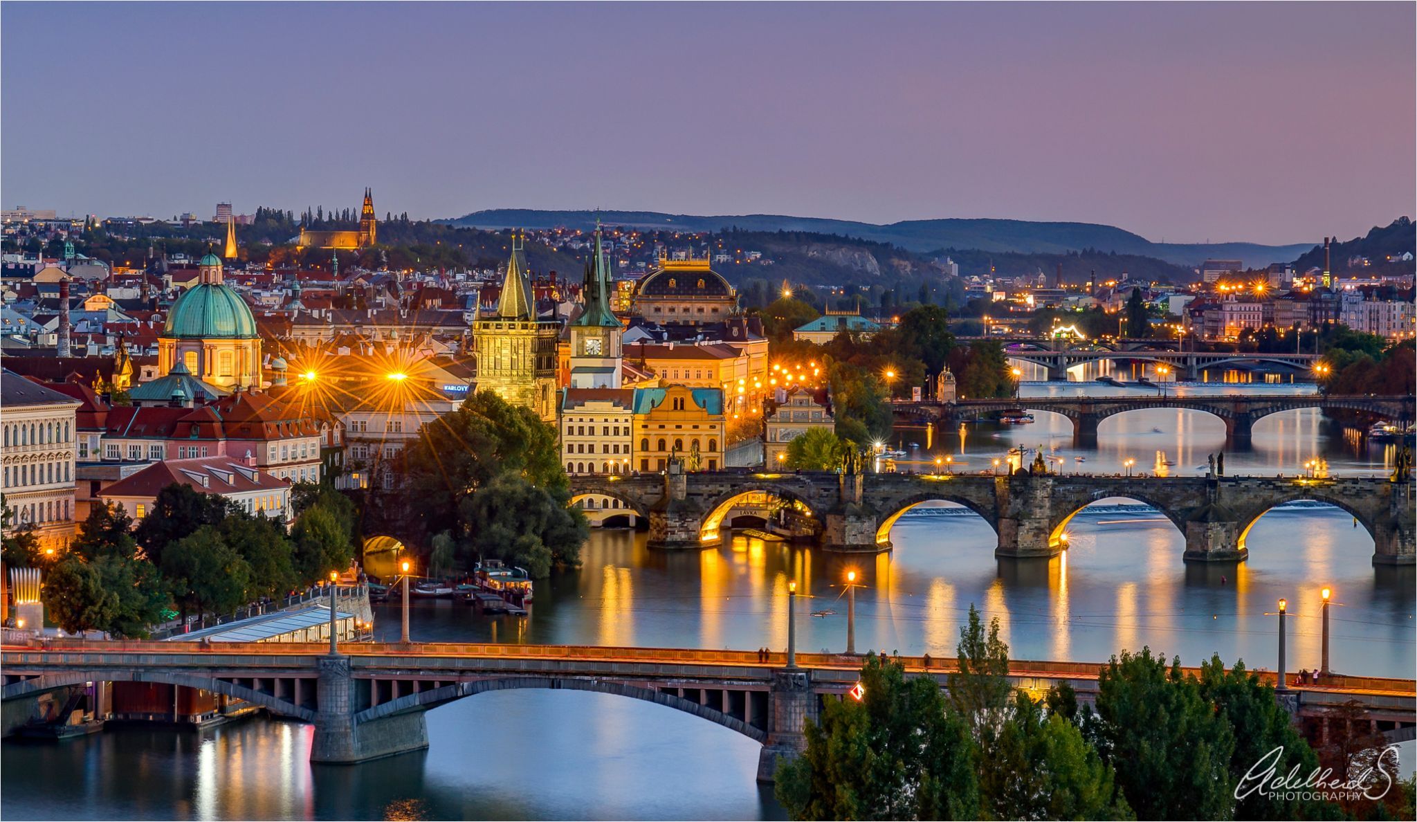 Bridges of Prague., Czech Republic