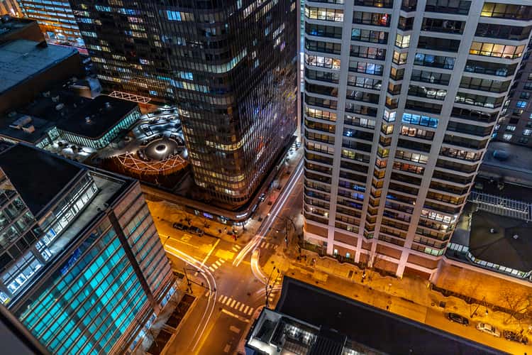 Chicago Streeterville view from Moment building