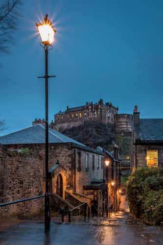 View of Edinburgh Castle from Vennel