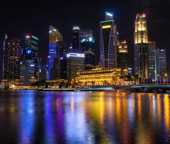 Singapore Skyscrapers at Marina Bay Financial Centre