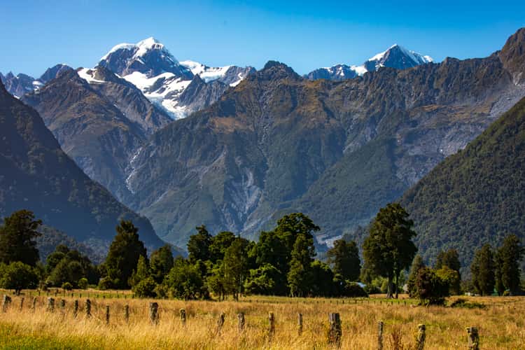 Fox Glacier mountain landscape South Island