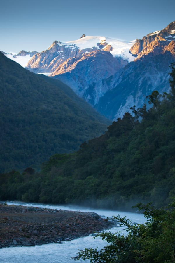 Franz Josef Glacier looking back West Coast South Island, New Zealand