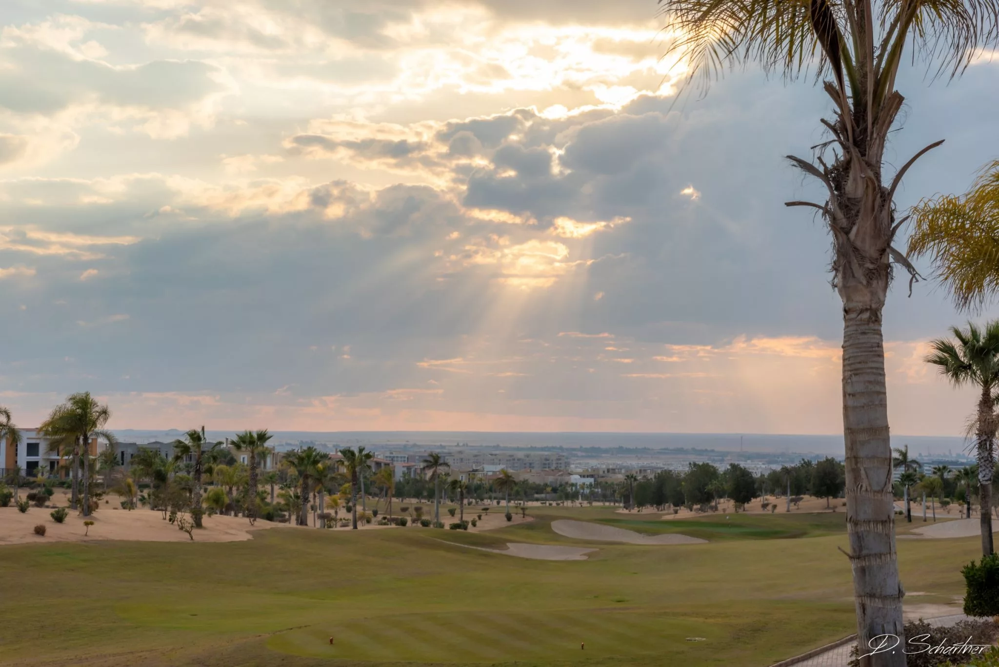 Golf course in Sheikh Zayed City, Egypt