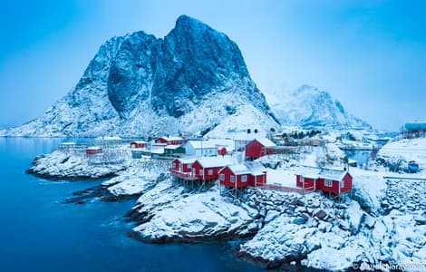 Hamnøy, classic view, Lofoten