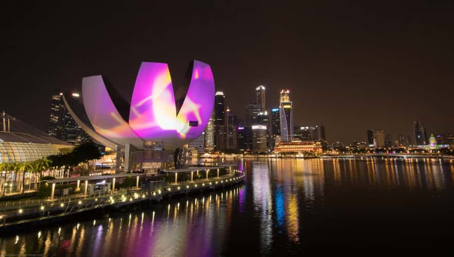 View from the Helix Bridge