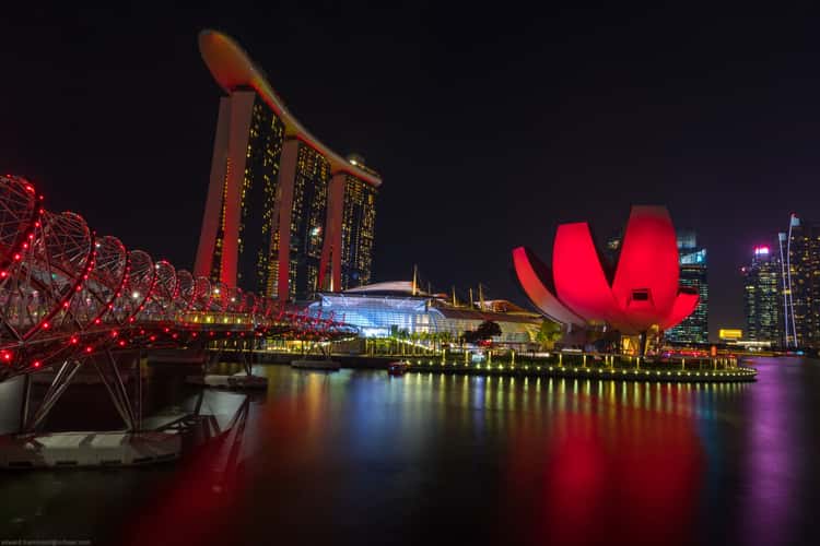 Marina Bay Sands at the blue hour, Singapore