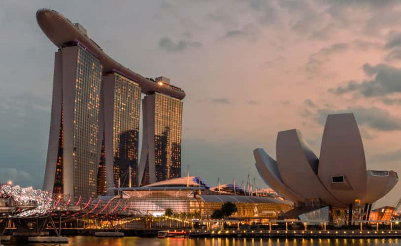 Marina Bay Sands at the blue hour, Singapore