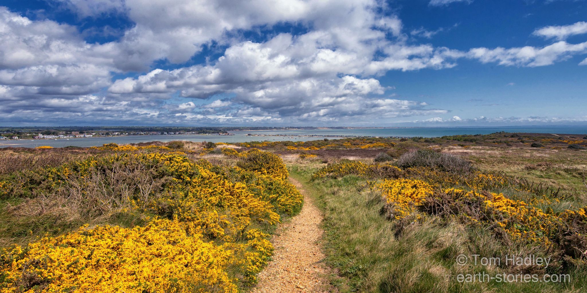 Hengistbury Head looking towards Christchurch Harbour, United Kingdom