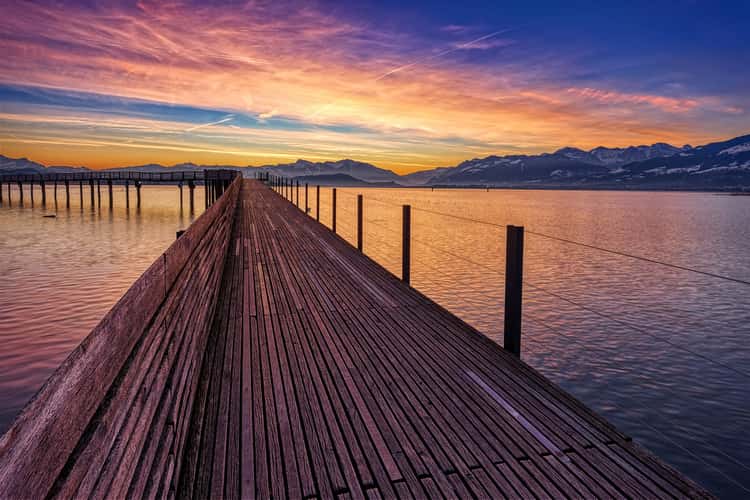 Wooden walkway Rapperswil-Hurden