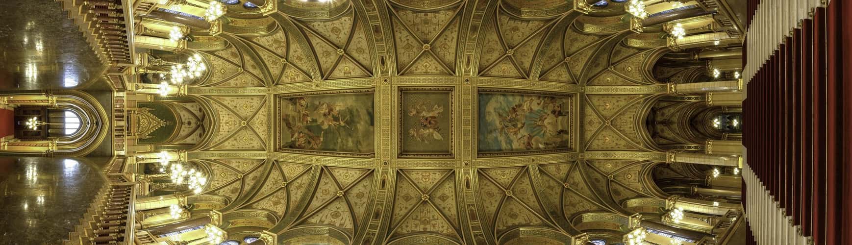 Entrance Hall, Hungarian Parliament, Budapest