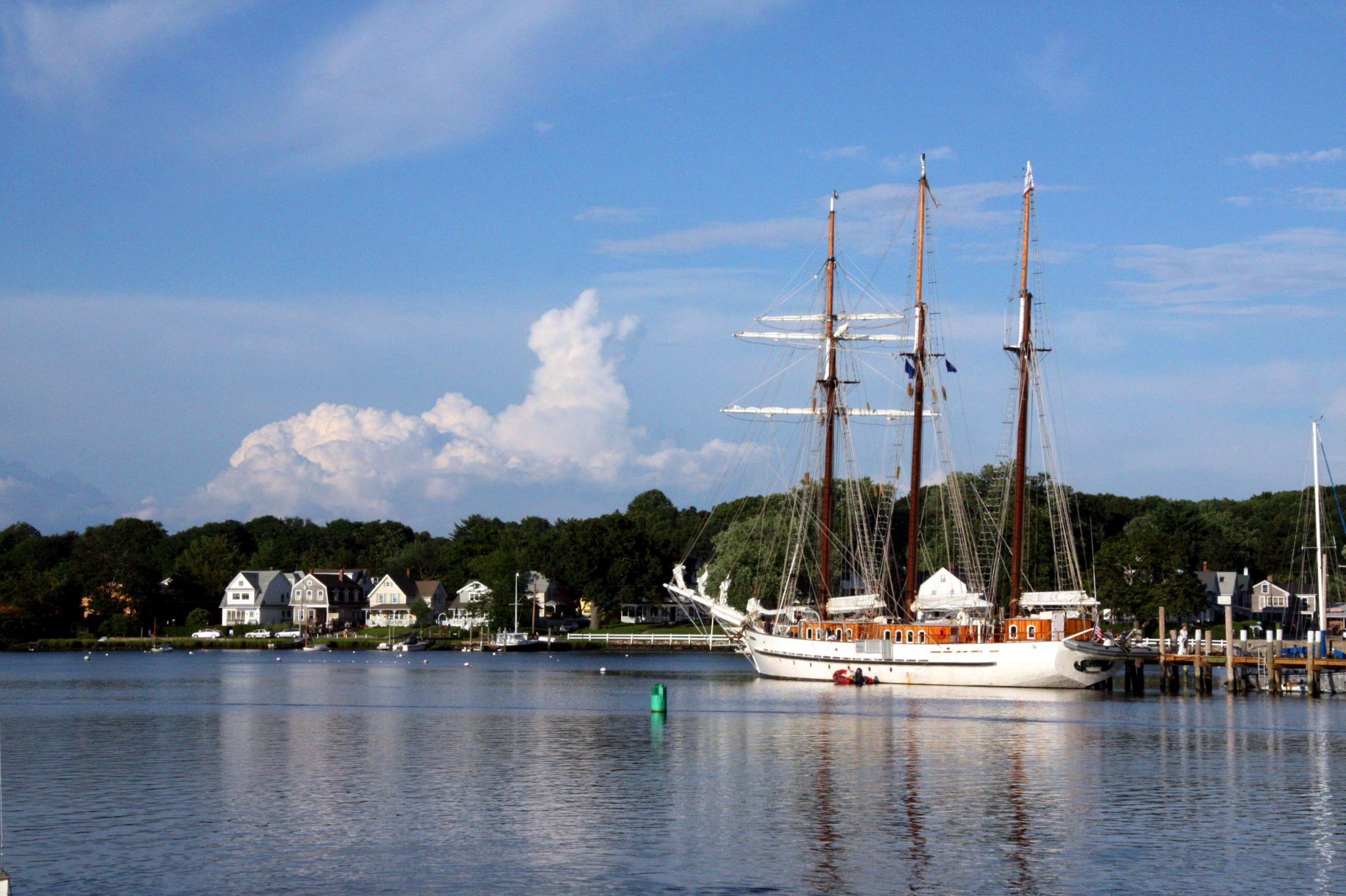 im Hafen von Mystic - Mystic harbour, USA