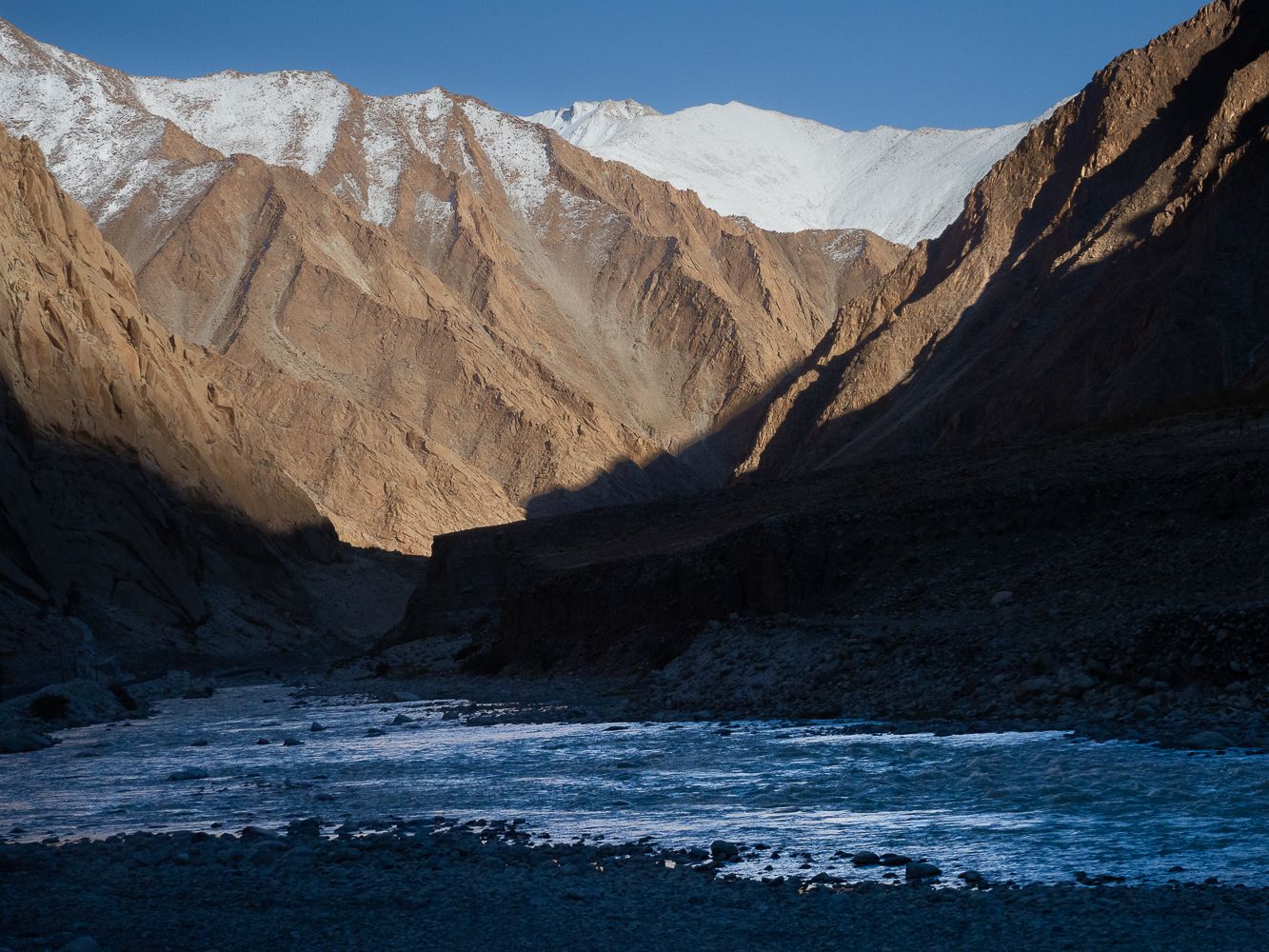 Indus on the way to Tsa moriri lake, India