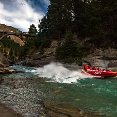 Jet boat Queenstown, New Zealand