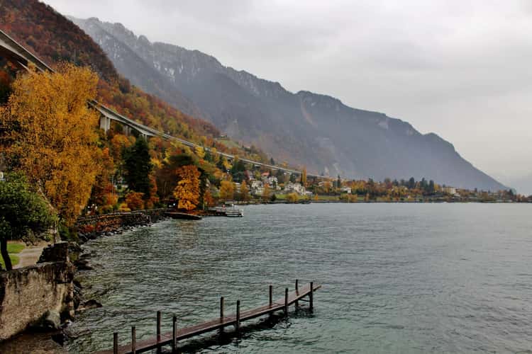 Lake Geneva in autumn