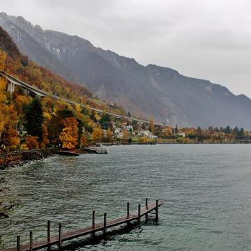 Lake Geneva in autumn, Switzerland
