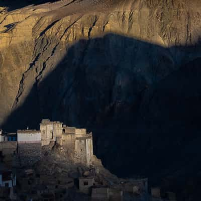 Lamayuru monastery from west, India