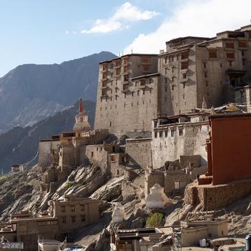 Leh palace from east, India