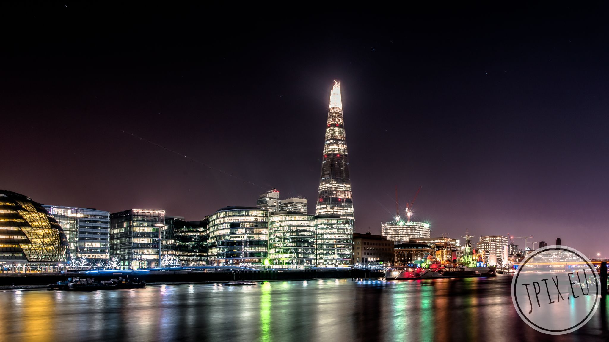The Shard at night, London, United Kingdom