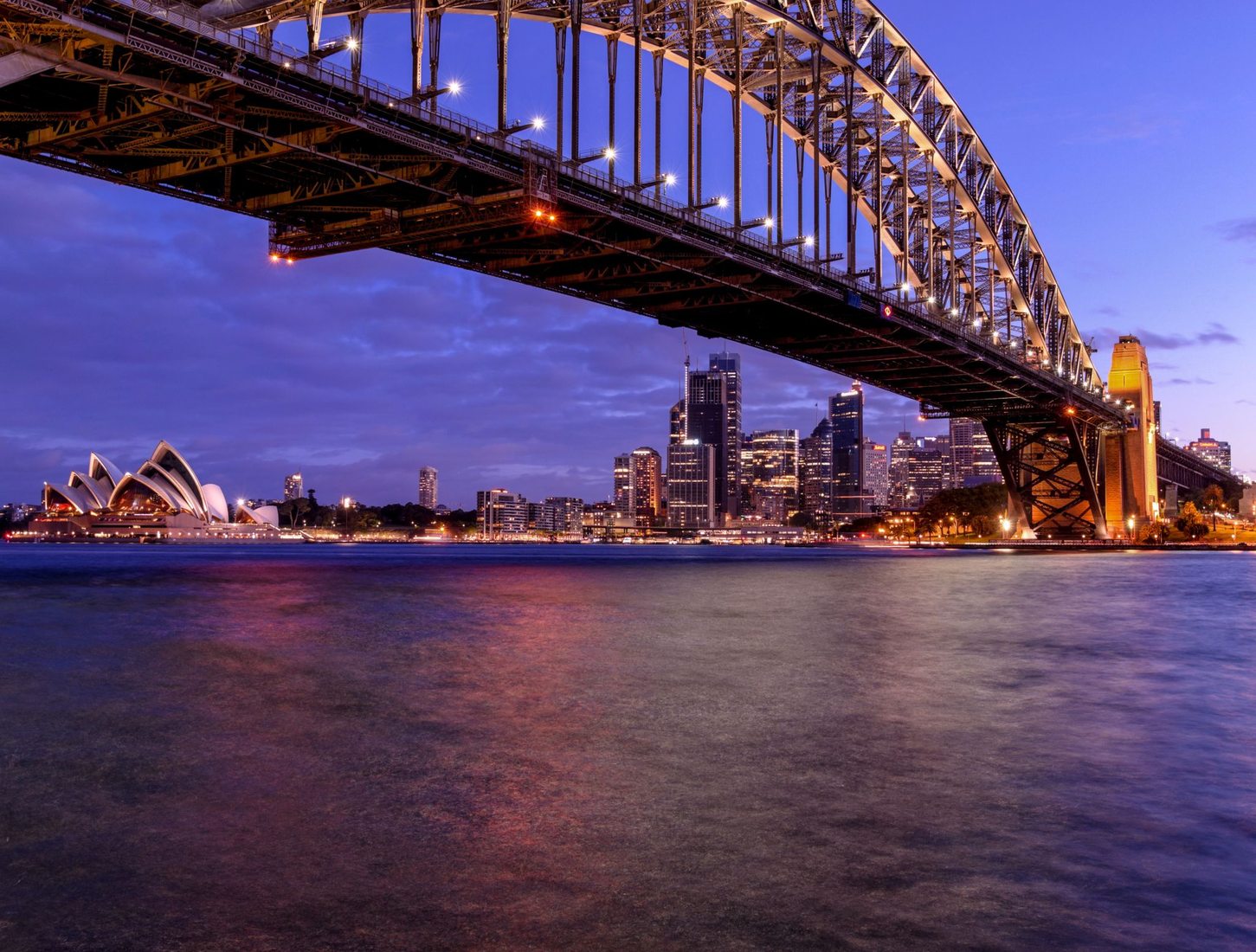 Waterfront near entrance to Luna Park Sydney, Australia