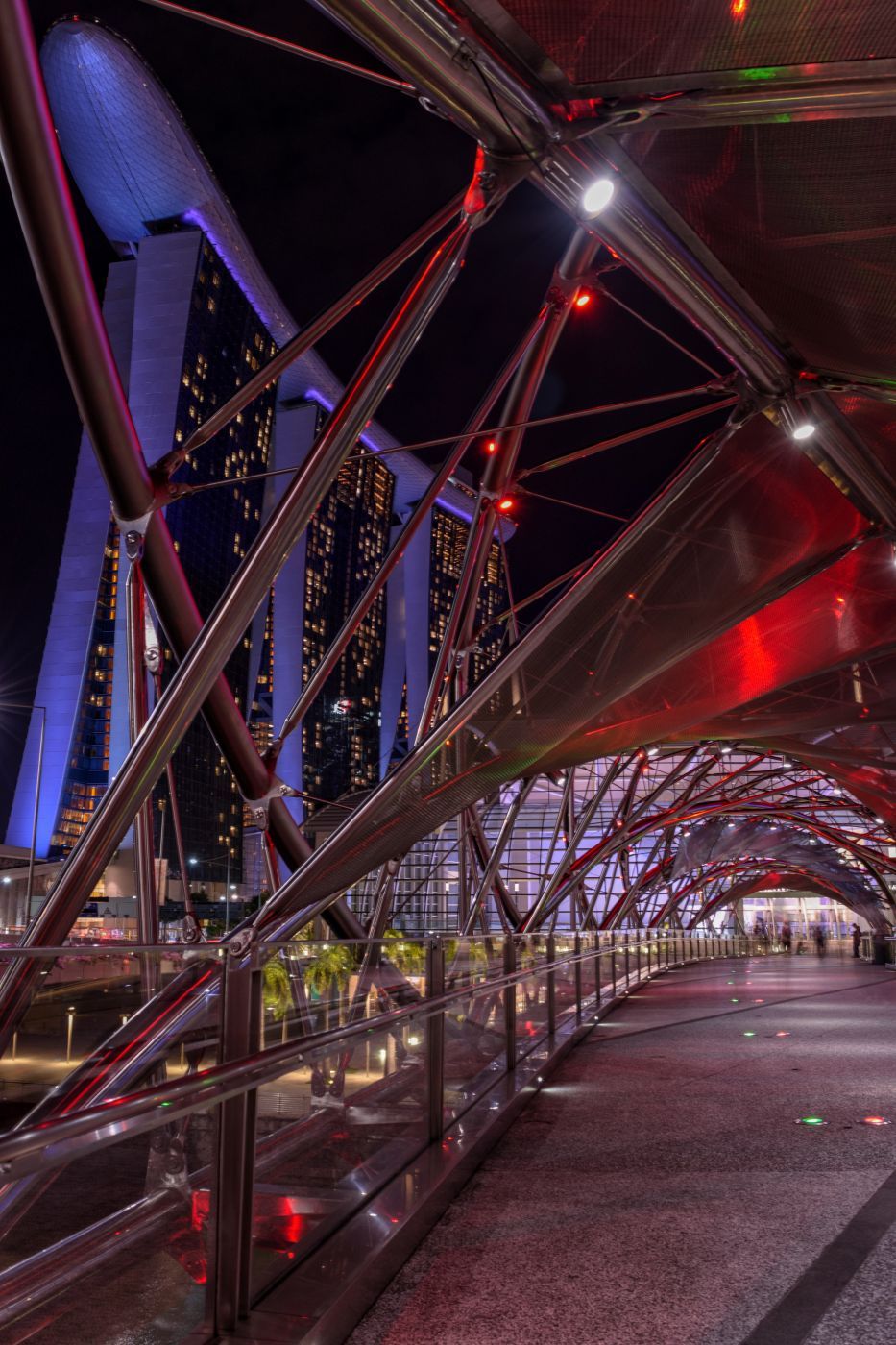 Sunset from the Helix Bridge, Singapore