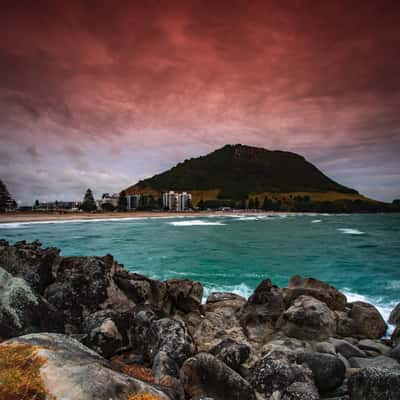 Mt Maunganui the mount sunrise Tauranga North Island, New Zealand