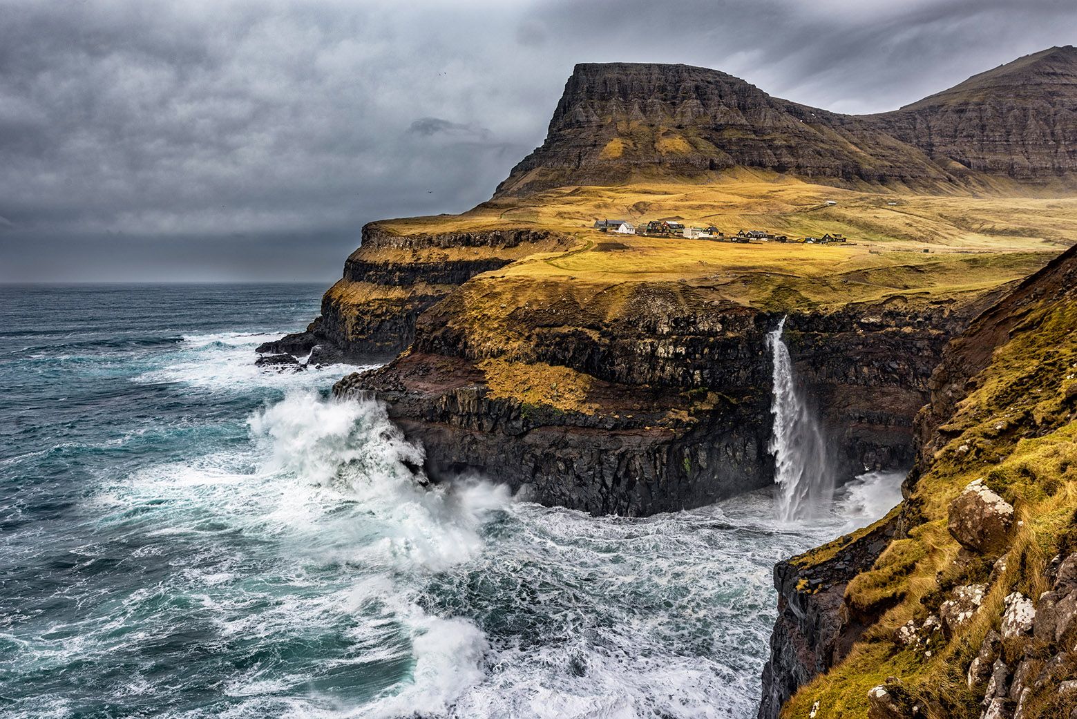 Múlafossur Waterfall, Faroe Islands