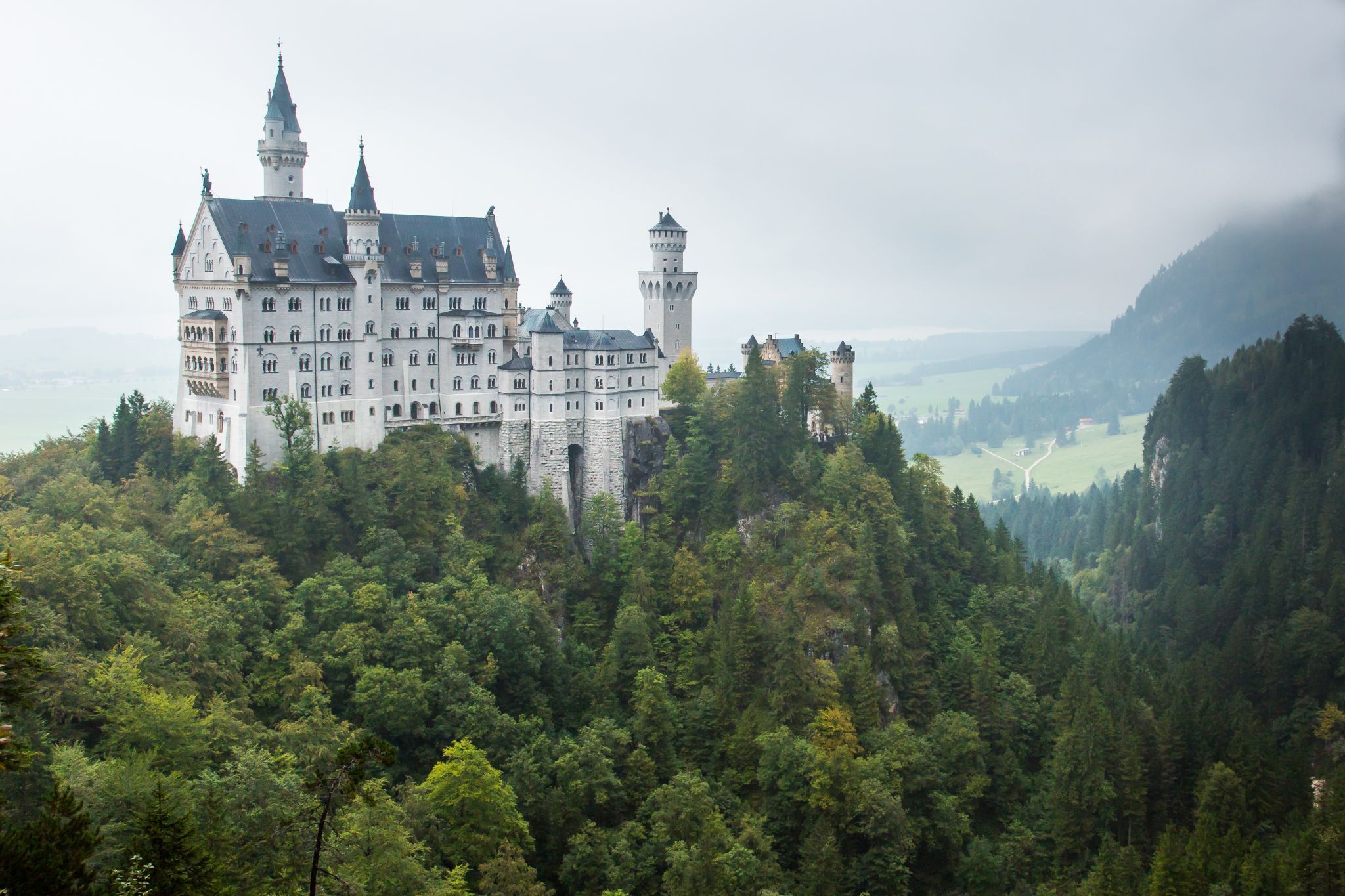 Neuschwanstein Castle from Marienbridge - The classic view, Germany