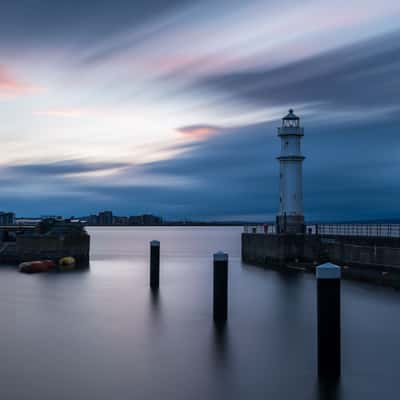 Newhaven Harbour and Lighthouse, Edinburgh, United Kingdom