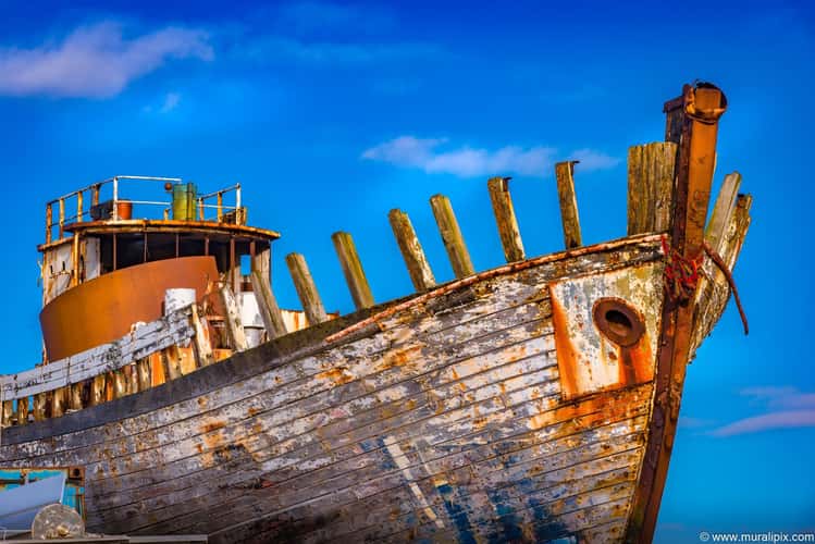 Old Rusty Boat in Akranes