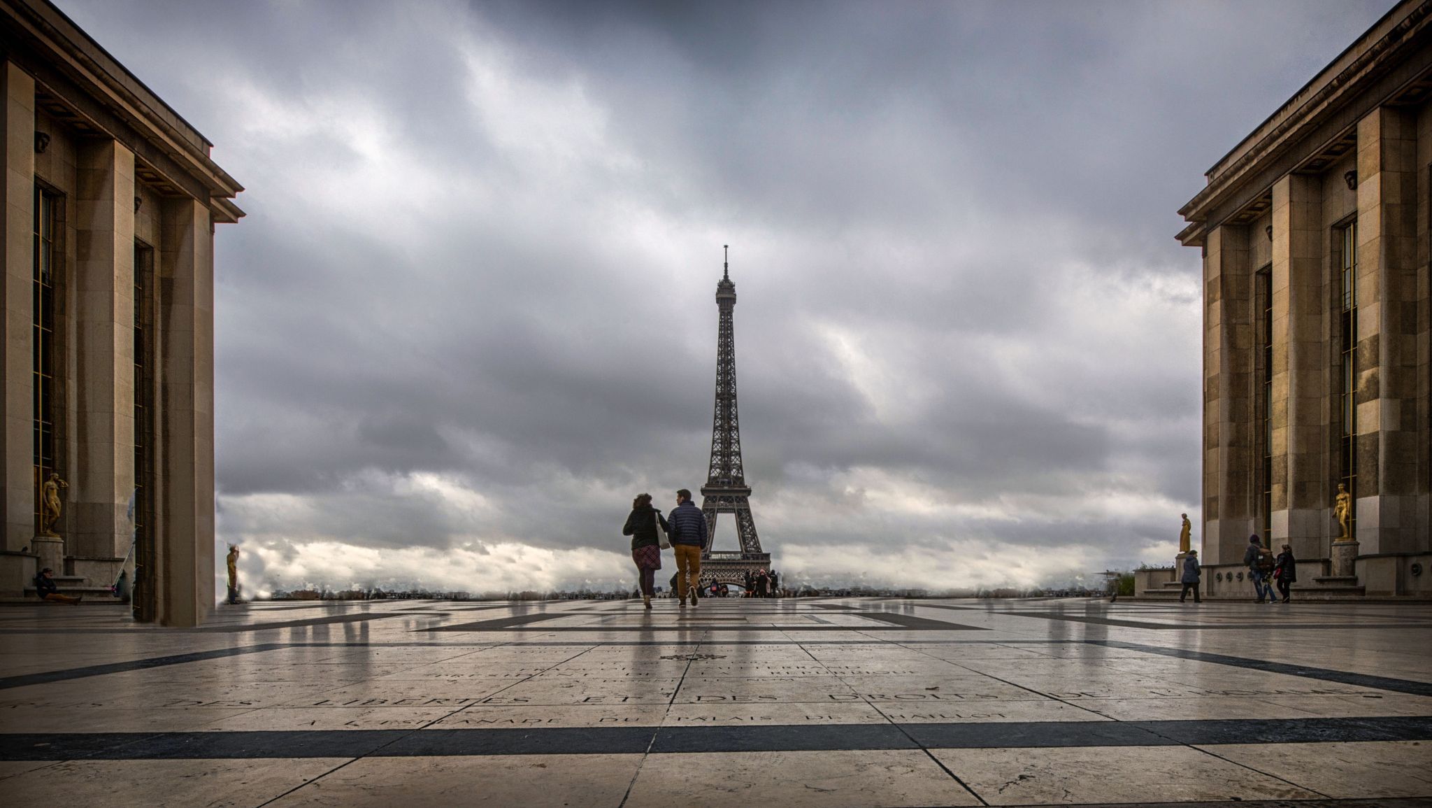 Eiffel Tower from Trocadero, Paris, France