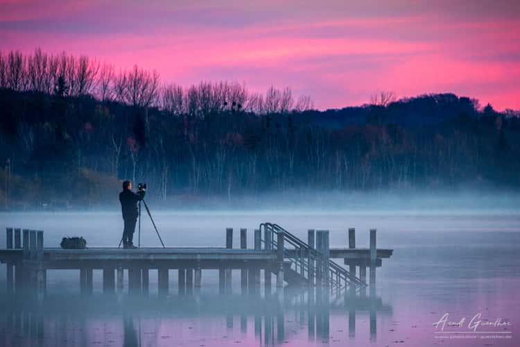 Photographer on the jetty