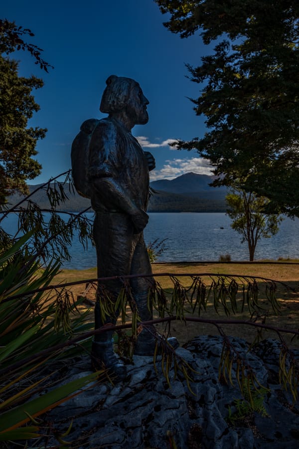 Quintin McKinnon Statue Te Anua South Island, New Zealand