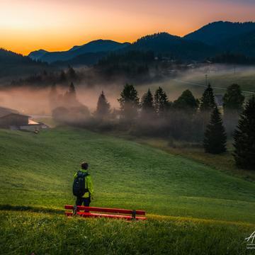 Rofan morning sky, Austria