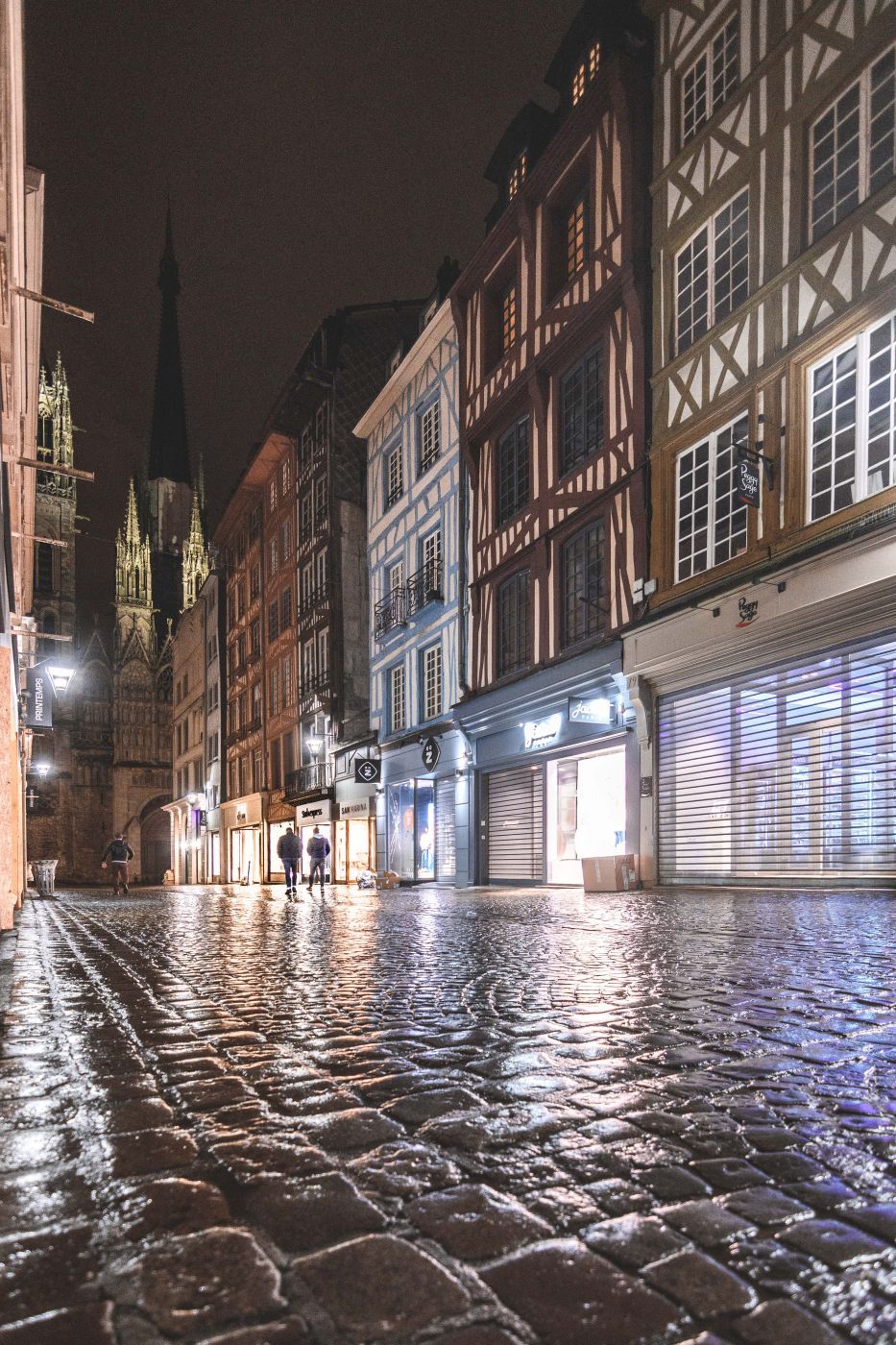 Rue du gros Horloge - Notre Dame de Rouen, France