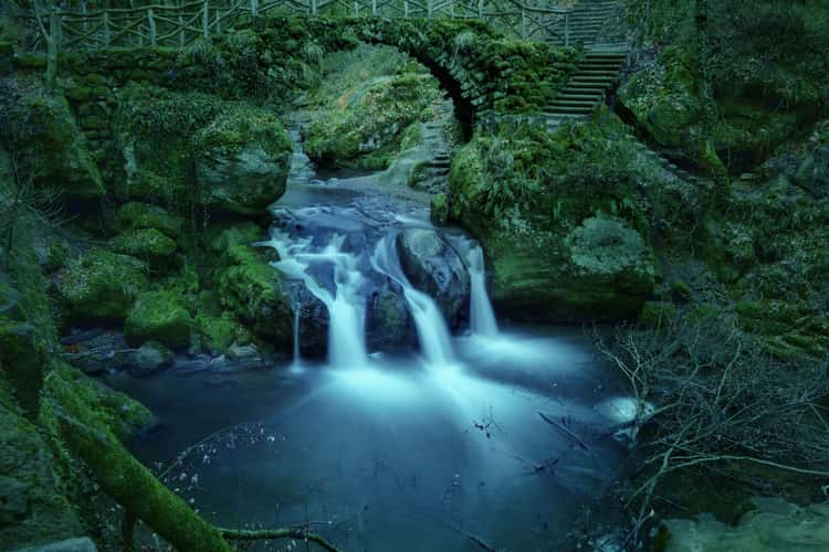 Classic View of Schiessentümpel Cascade