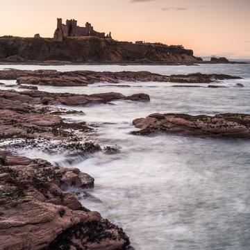 Seacliff Beach with a view of Tantallon Castle, United Kingdom