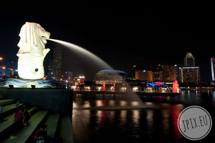 Close-up of the Merlion