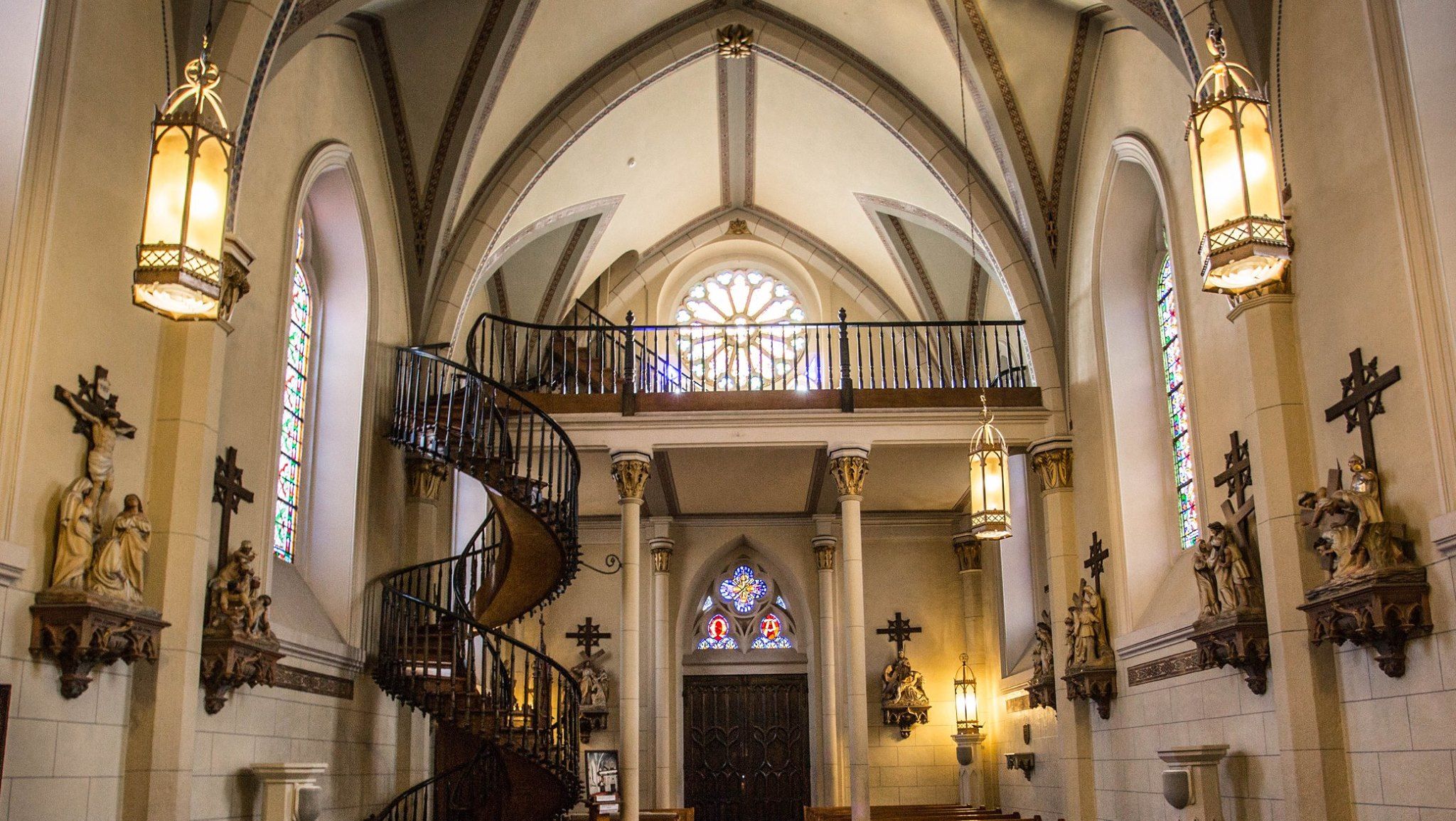Staircase in Loretta Chapel, USA