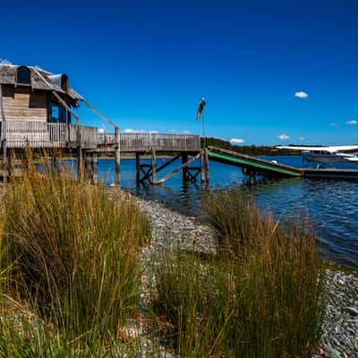 Te Anau Sea Plane on the lake South Island, New Zealand