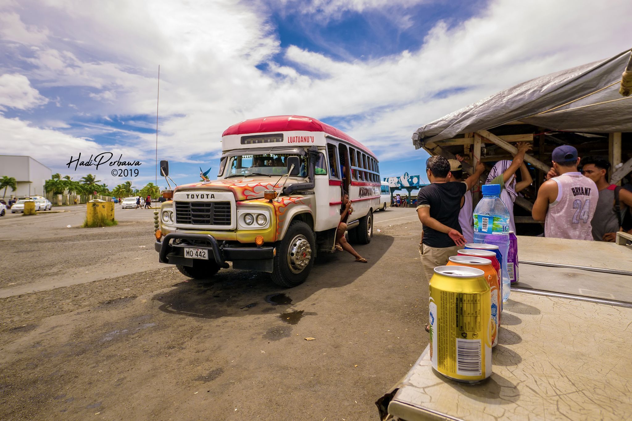 The Apia's Iconic Colorful Bus, Samoa