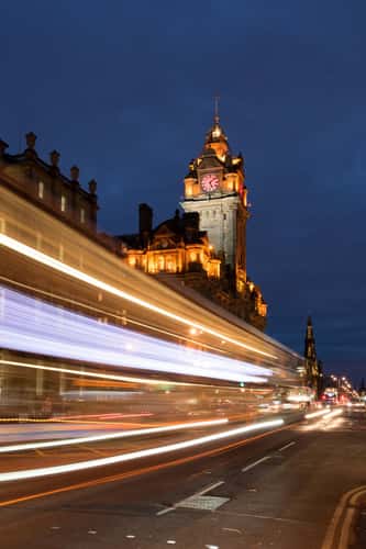 The Balmoral Hotel and Princes Street, Edinburgh