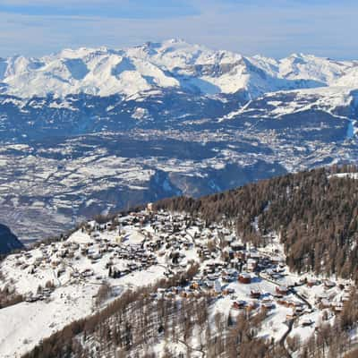 View of Chandolin, Switzerland