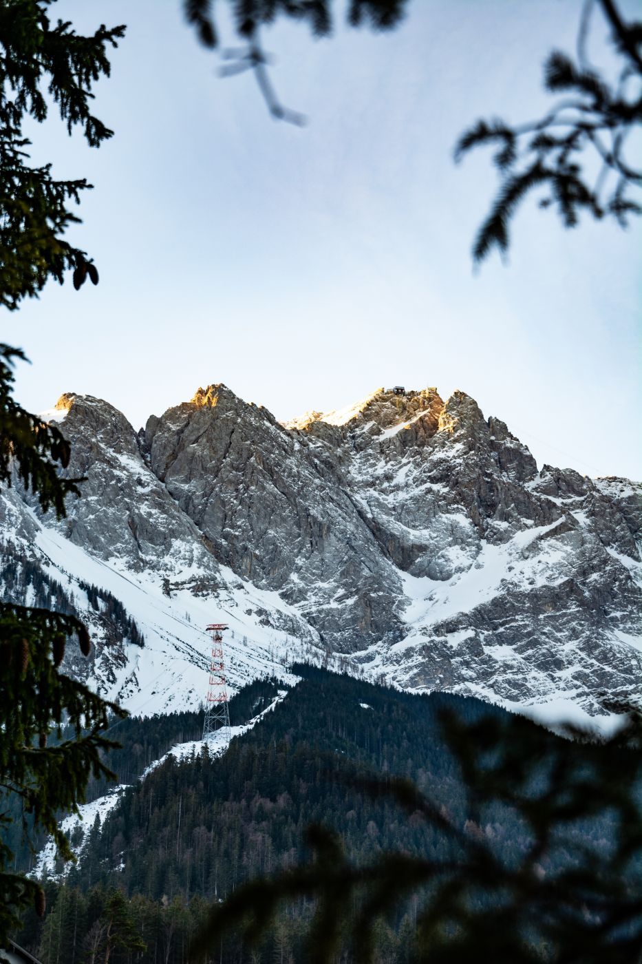 View over Eibsee to Zugspitze, Germany
