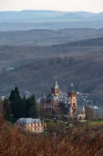 View to Drachenfels from Petersberg