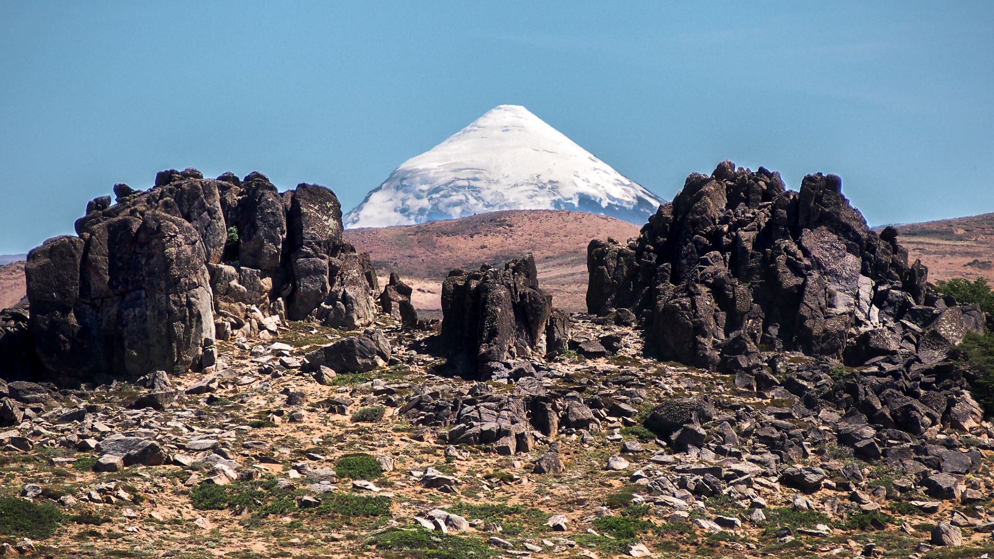 Volcán Lanin from cerro colorado, Argentina
