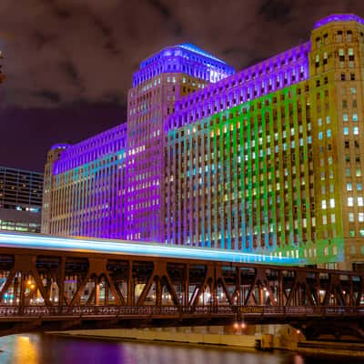 Wells Street Bridge and US Postal Service, USA