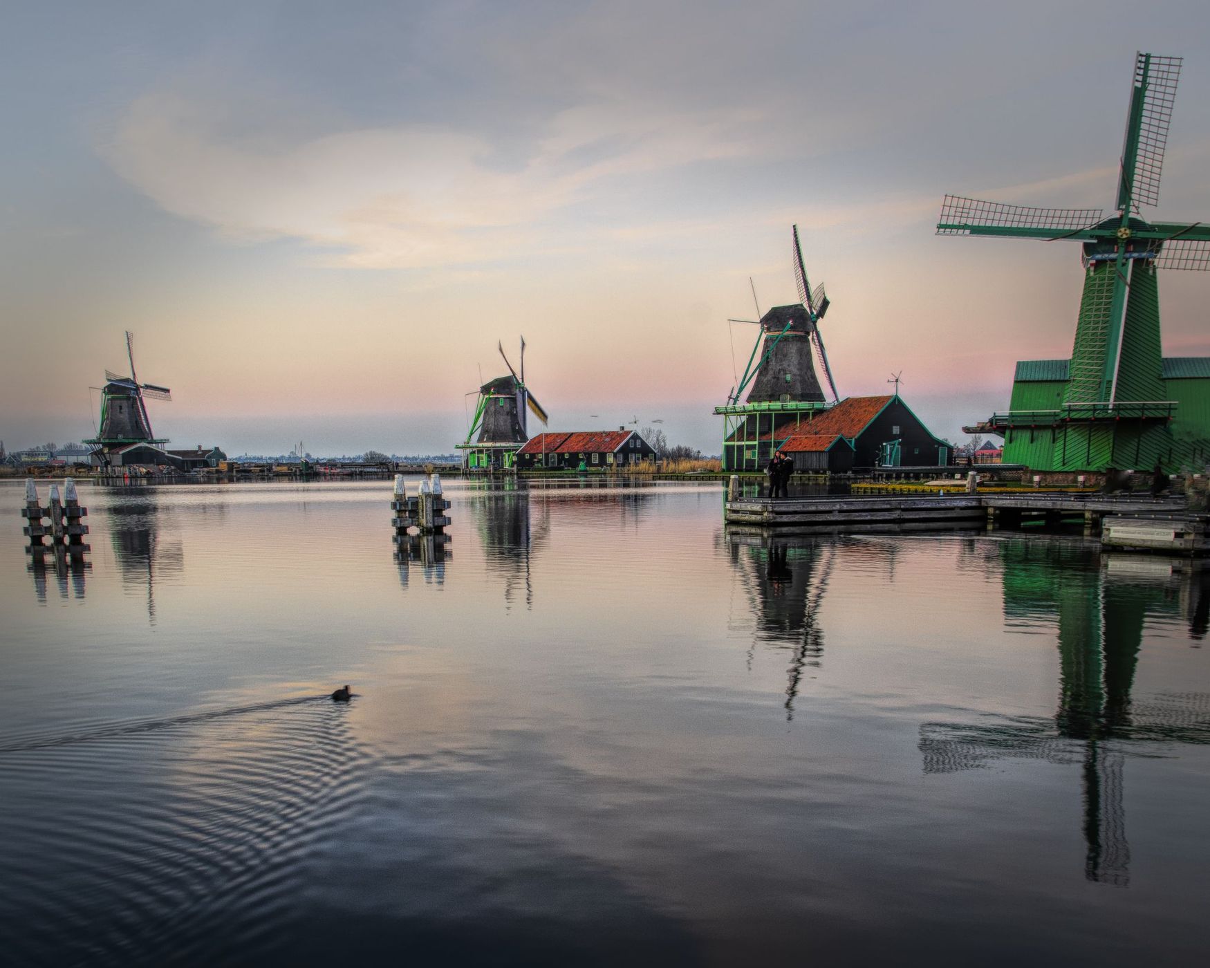 The mills of the Zaanse Schans, Netherlands