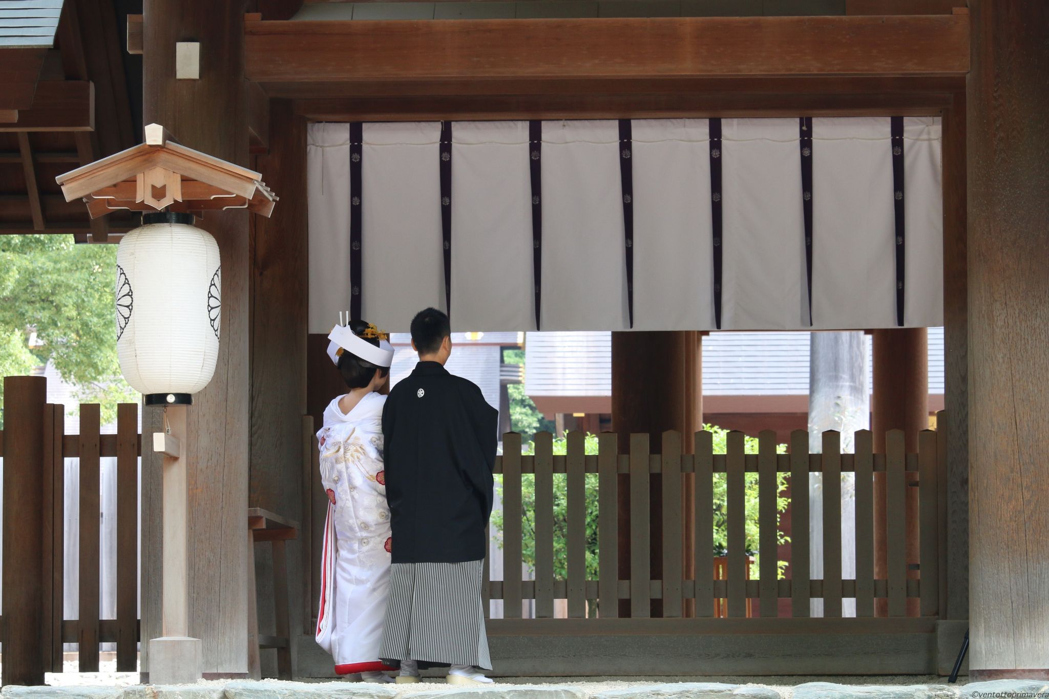 Atsuta Shrine with wedding, Japan